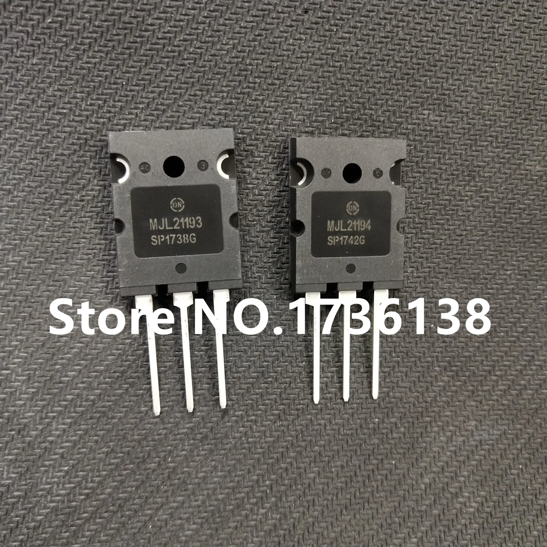 

1 set / lot new mjl21193 mjl21194 high power fever pair audio tube pairing chip