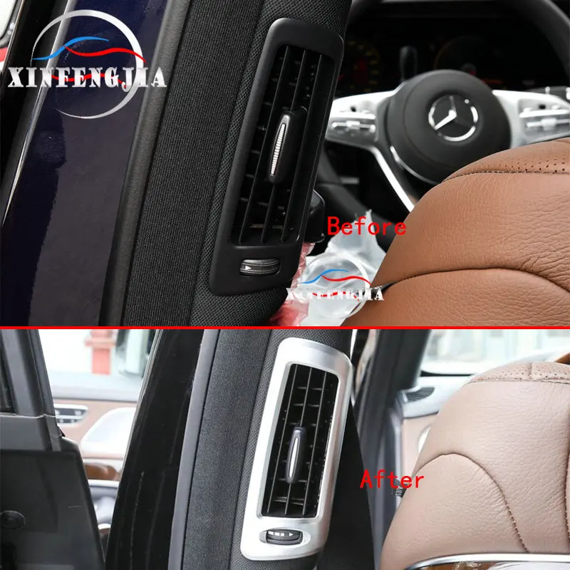 Хромированная Задняя накладка на вентиляционное отверстие для Mercedes Benz S Class W222 14 17