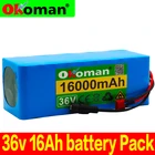 Оригинальный аккумулятор для электровелосипеда 10s4p, 36 В, 16 Ач, встроенный аккумулятор 20 А, литиевая батарея BMS, 36 В, с зарядкой 2 А, аккумулятор для электровелосипеда с BMS