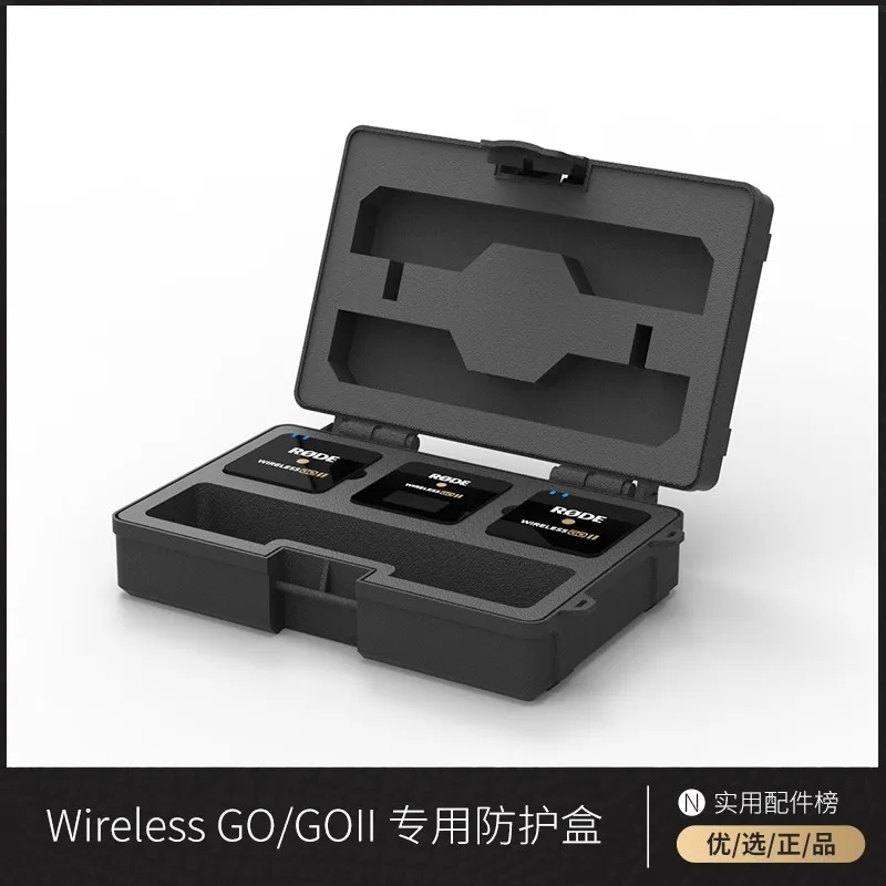 for rode wireless go II Tool Box Waterproof Shockproof Stora