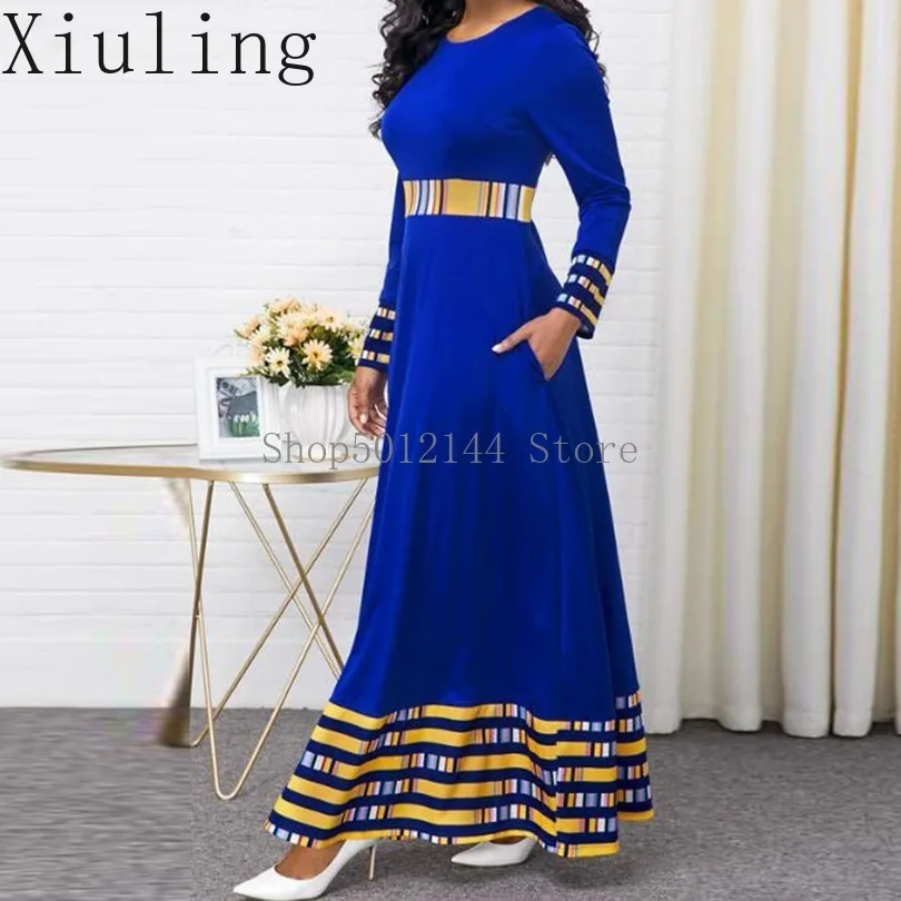 Plus Size Vestidos Abaya Dubai Turkey Arabic Hijab Muslim Dress Women Caftan Kaftan Elbise Dresses Islamic Clothing Sukienki