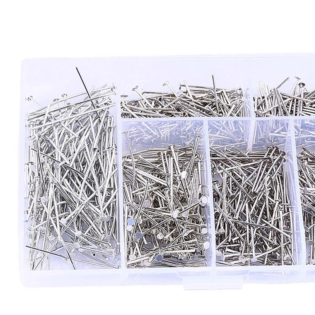 

1Box Flat Head Needles Sequin Pins Jewelry Findings Tools for Beading Crafts