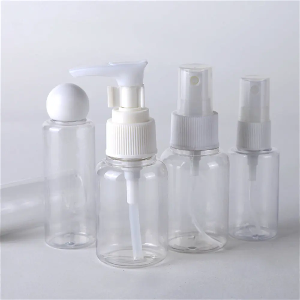 

5pcs/Set Travel Mini Makeup Cosmetic Bottles Plastic Transparent Empty Eyeshadow Make Up Container Bottle