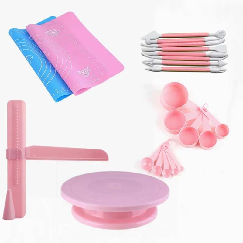 28 см пластиковая тарелка для торта Вращающаяся круглая подставка инструмент