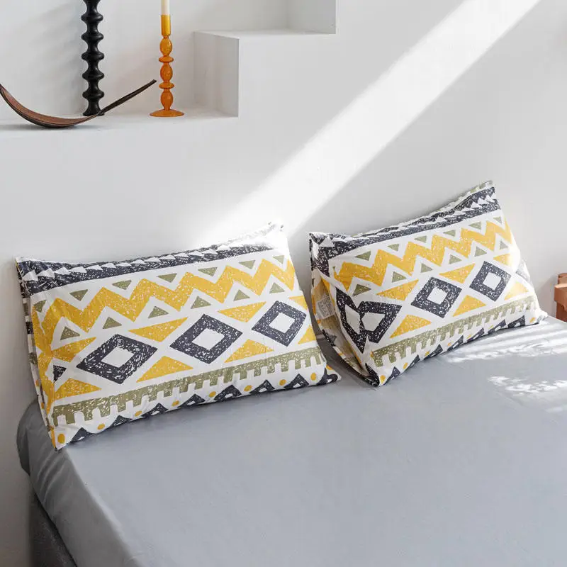 

Duvet Cover Set Pure Cotton Single/Queen/King Size 3/4 pcs Bed Sheet With Pillowcase Bedclothes Skin-friendly Bedding Sets