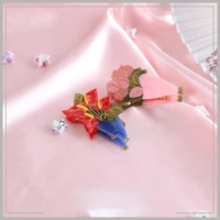 new elegant and simple pink blue bouquet hair claws for women acetate hairpin clip girls hair accessories