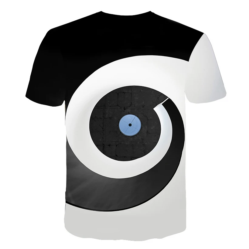 

2021 Summer T shirt Men Streetwear O-Neck Short Sleeve Tees Tops Punk Style Male Clothes Casual 3D Print Tetris Tshirt XS-6XL