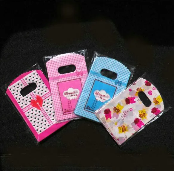 Модные оптом 200 шт./лот 9*14 см маленькие подарочные упаковочные пакеты мини