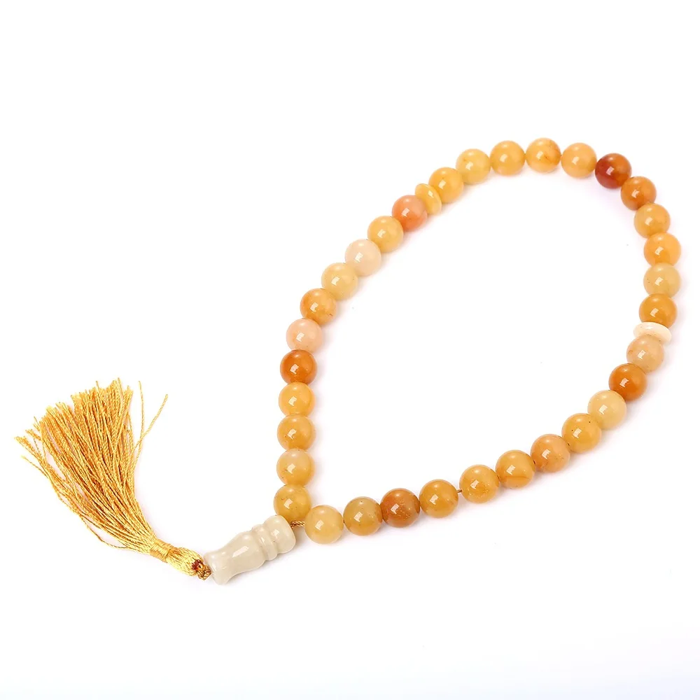 Мусульманские молитвенные четки из бусин исламские кисточки Tasbih кулон 33 бусины