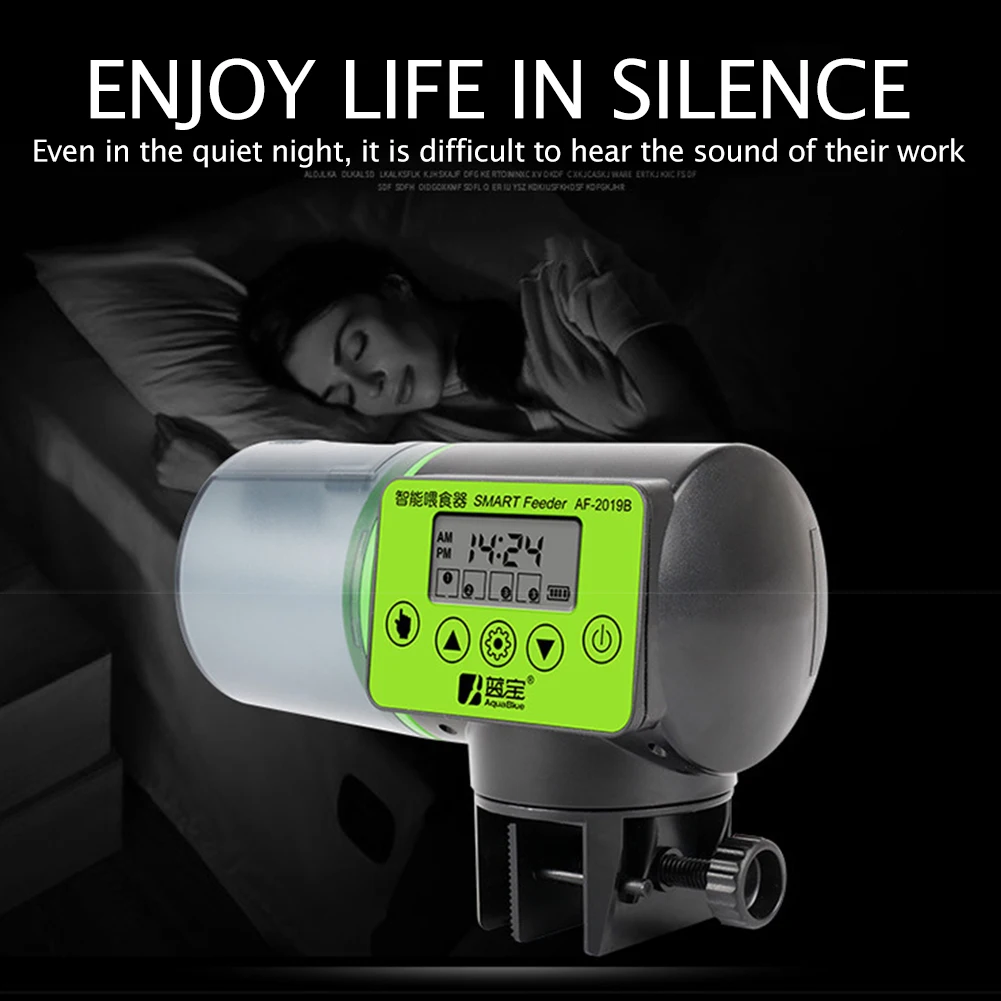 LCD Indicates Timer Aquarium Accessories Feeder Food Feeding Dispenser Tool Automatic Intelligent Control | Дом и сад