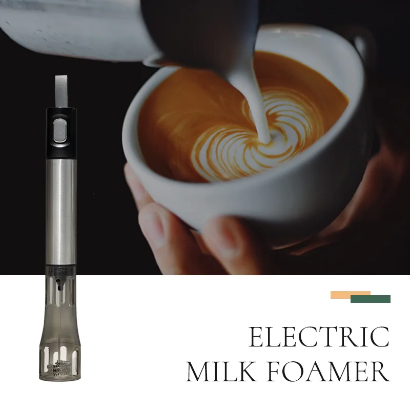 

Electric Milk Frother Handheld Foamer Coffee Maker Egg Beater Chocolate/Cappuccino Stirrer Mini Portable Mixer Kitchen Gadgets