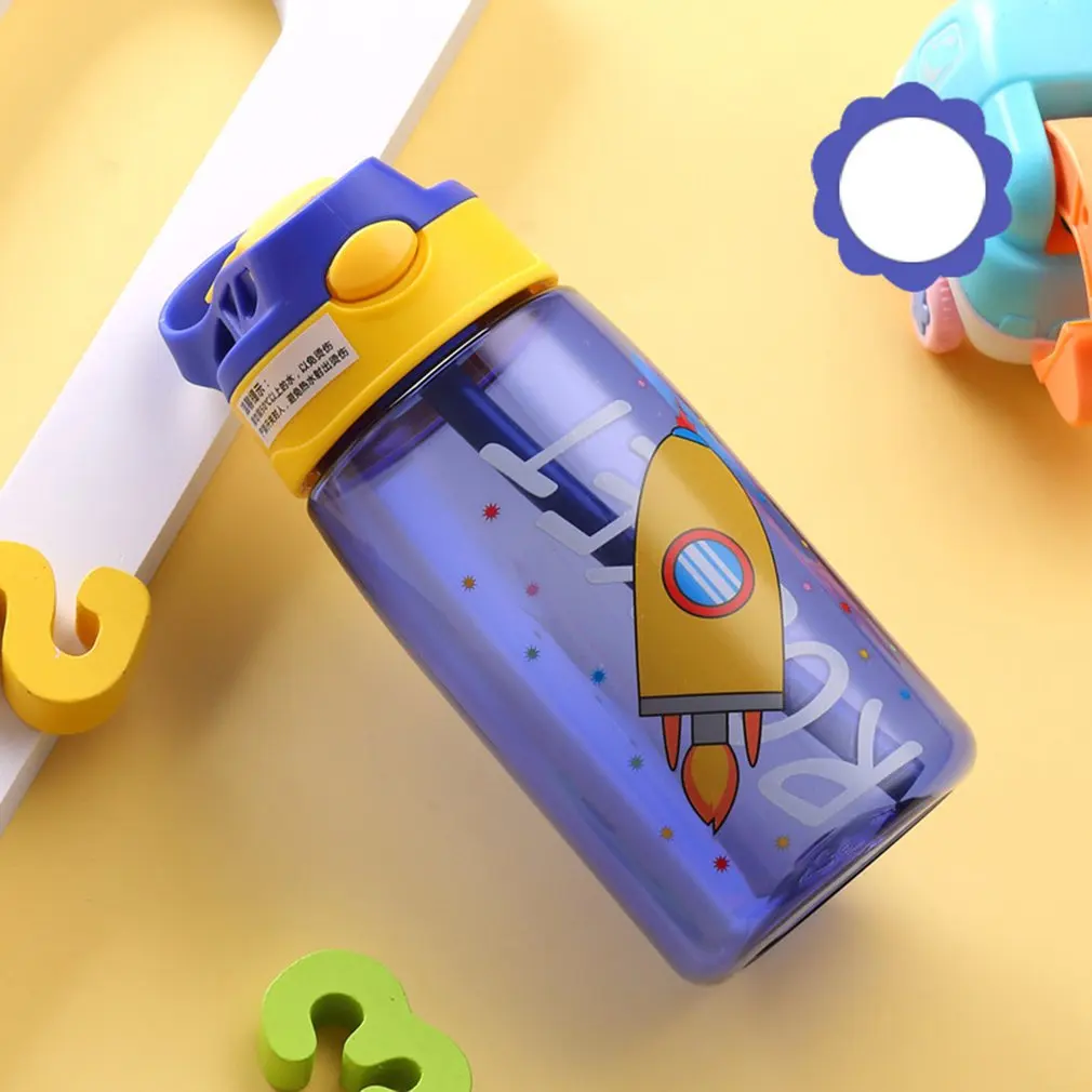 480 мл стеклянный пластиковый чайник соломенная чашка Утконос портативная Милая