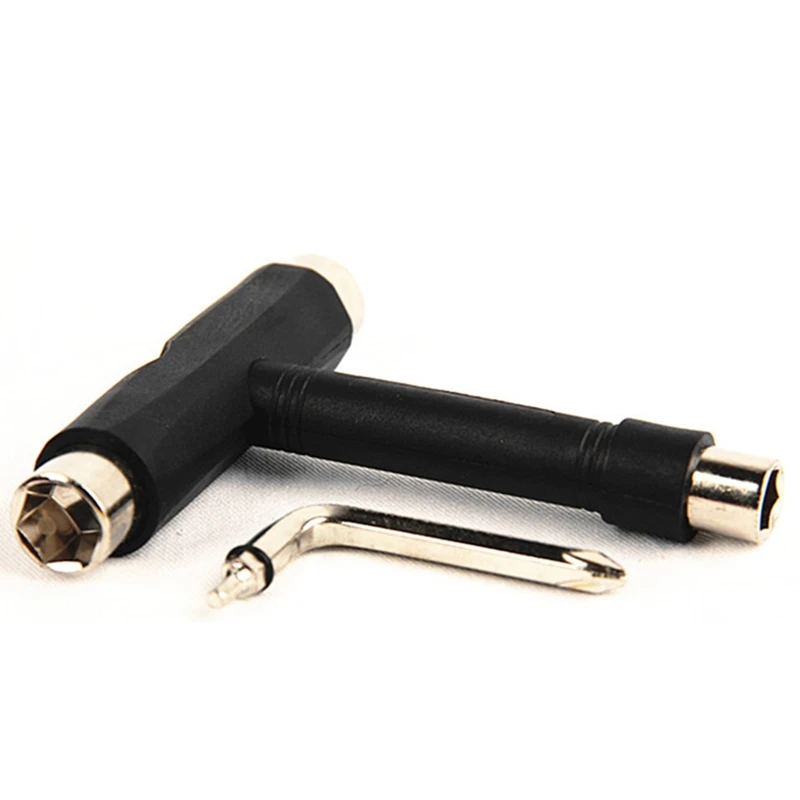 All-in-One Skate Tools Multi-Function Portable Skateboard T Tool Accessory with T-Type Allen Key and L-Type Phillips Head Wrench | Спорт и