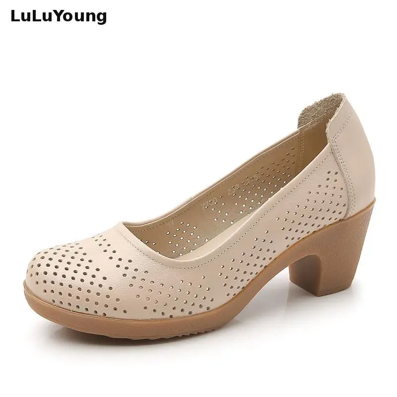 Размера плюс женские сапоги на высоких каблуках из натуральной мягкой кожи