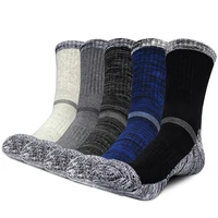 winter men socks thicken thermal wool pile cashmere snow socks climbing hiking sport seamless boots floor sleeping socks for men