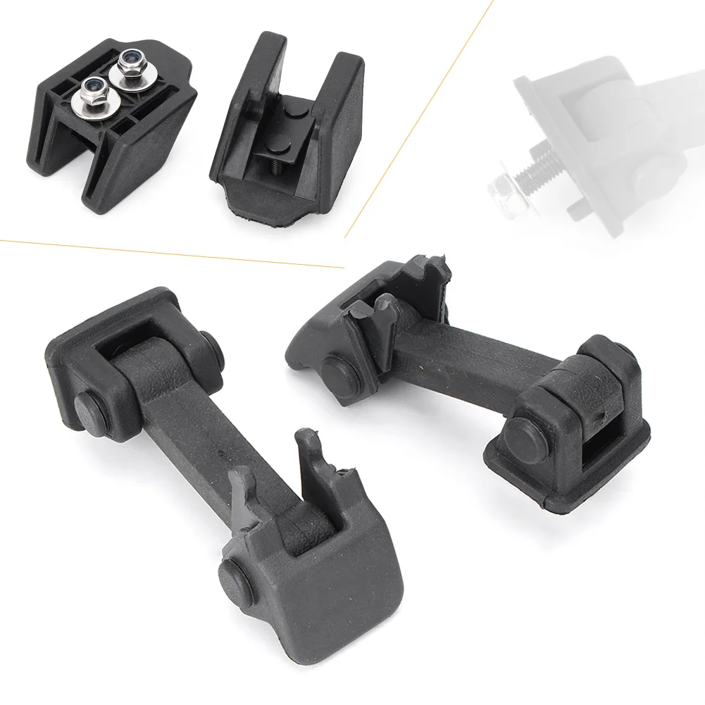 

1Pair Black Plastic Hood Latch Catch Set For 2007-2017 Jeep Wrangler JK Engine Hood Latch Auto Accessories Kit