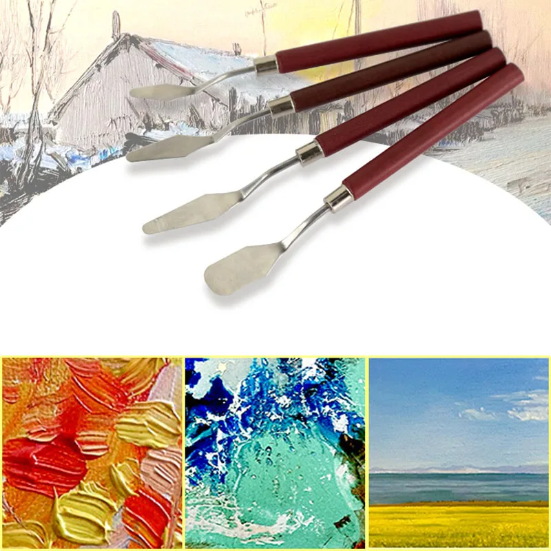 1 шт. профессиональный набор шпателей из нержавеющей стали палитра нож для