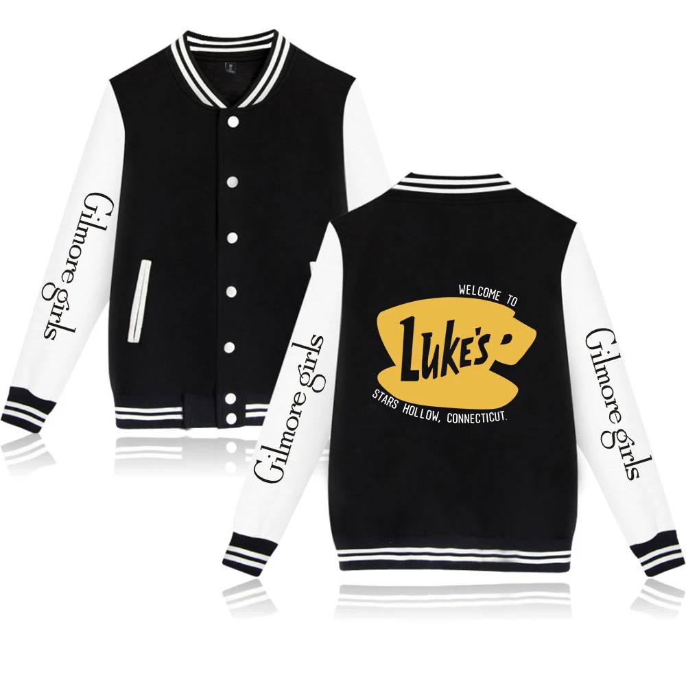 

Gilmore Girls Fashion Prints Baseball Jackets Women Men Long Sleeve Jacket Hot Sale Casual Streetwear Clothes