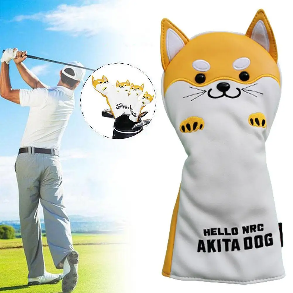 

Creative Animal Dog Pattern Golf Club Head Protective Wood Cover Driver Sports Outdoor Headcover