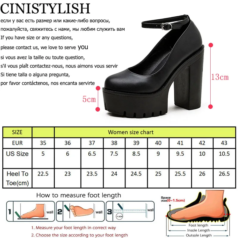 

Lolita Shoes Sexy For Women Chunky High Heels Pumps mary jane Platform shoes Punk Style Flock Ladies Goth Lolita Ankle Strap Y2k