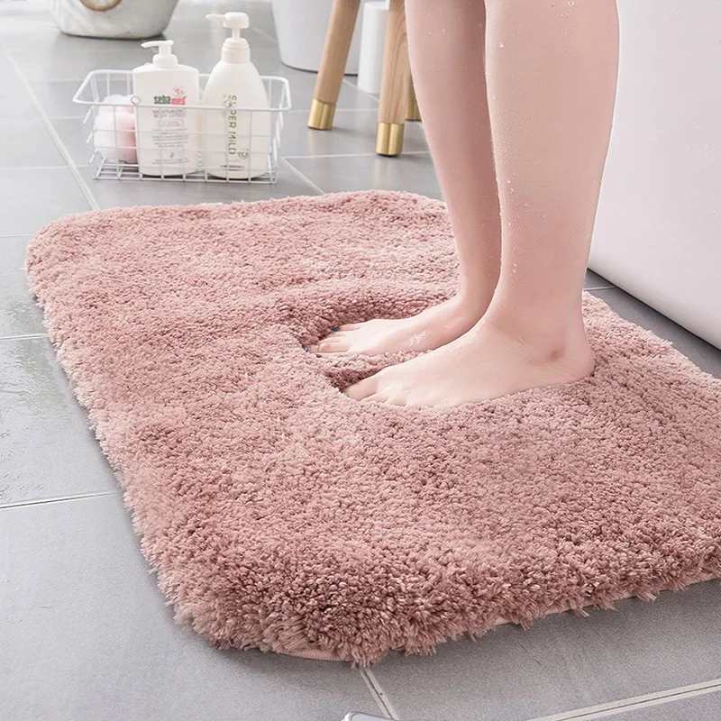 

Non-slip Bath Mat Absorbent Floor Mats Thicken Soft Bedroom Living Room Carpets High Plush Area Rugs Entrance Doormat Home Decor