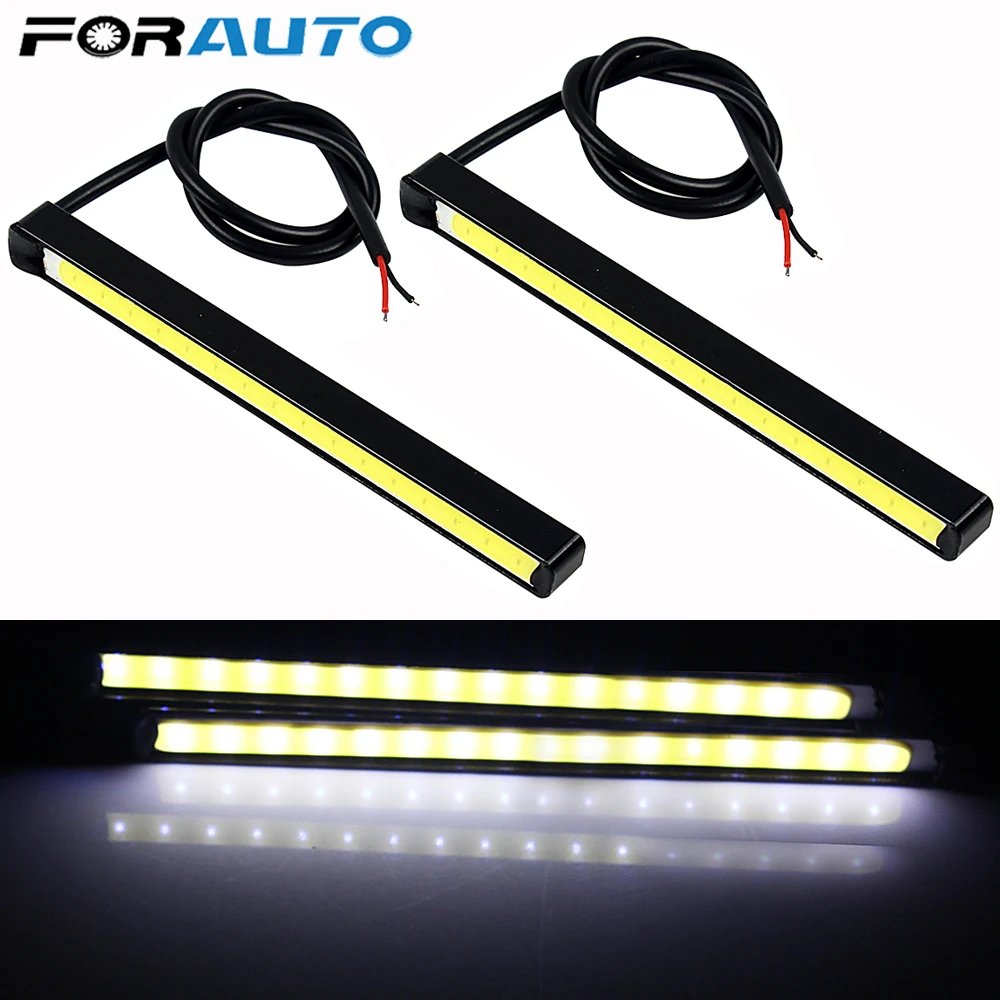 FORAUTO 2 шт. DRL светодиодный COB Автомобильные дневные ходовые огни 10 5 см DC 12 В LED