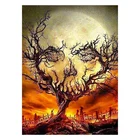 Алмазная мозаика для рисования, абстрактное дерево, Череп, картина 