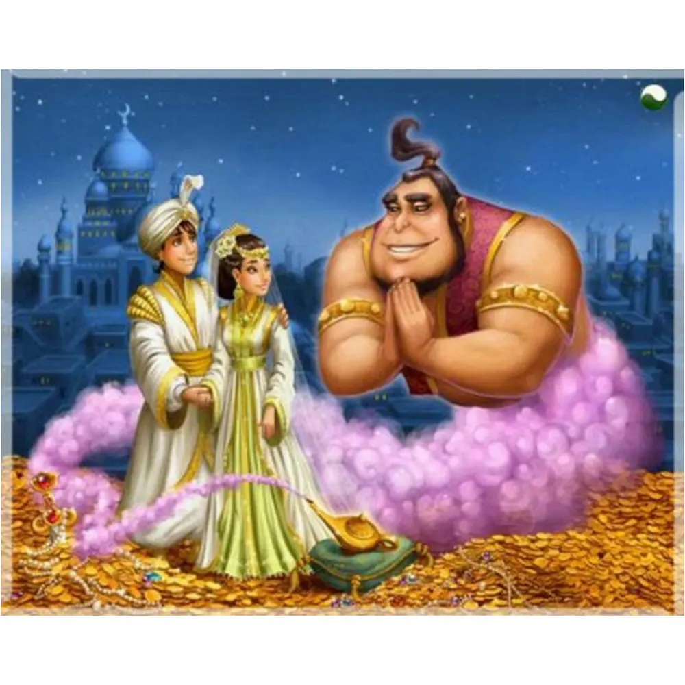 Алмазная 5D Вышивка сделай сам мозаика волшебная лампа полноразмерная картина из