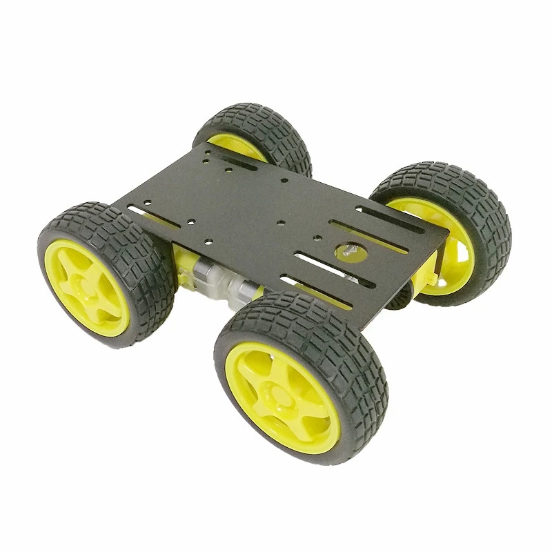 Tires Pinstripe Road 1 Set 4WD Smart RC Car Chassis Kit Metal for Robot Education Modification DIY Tank Model Maker Teaching | Игрушки и