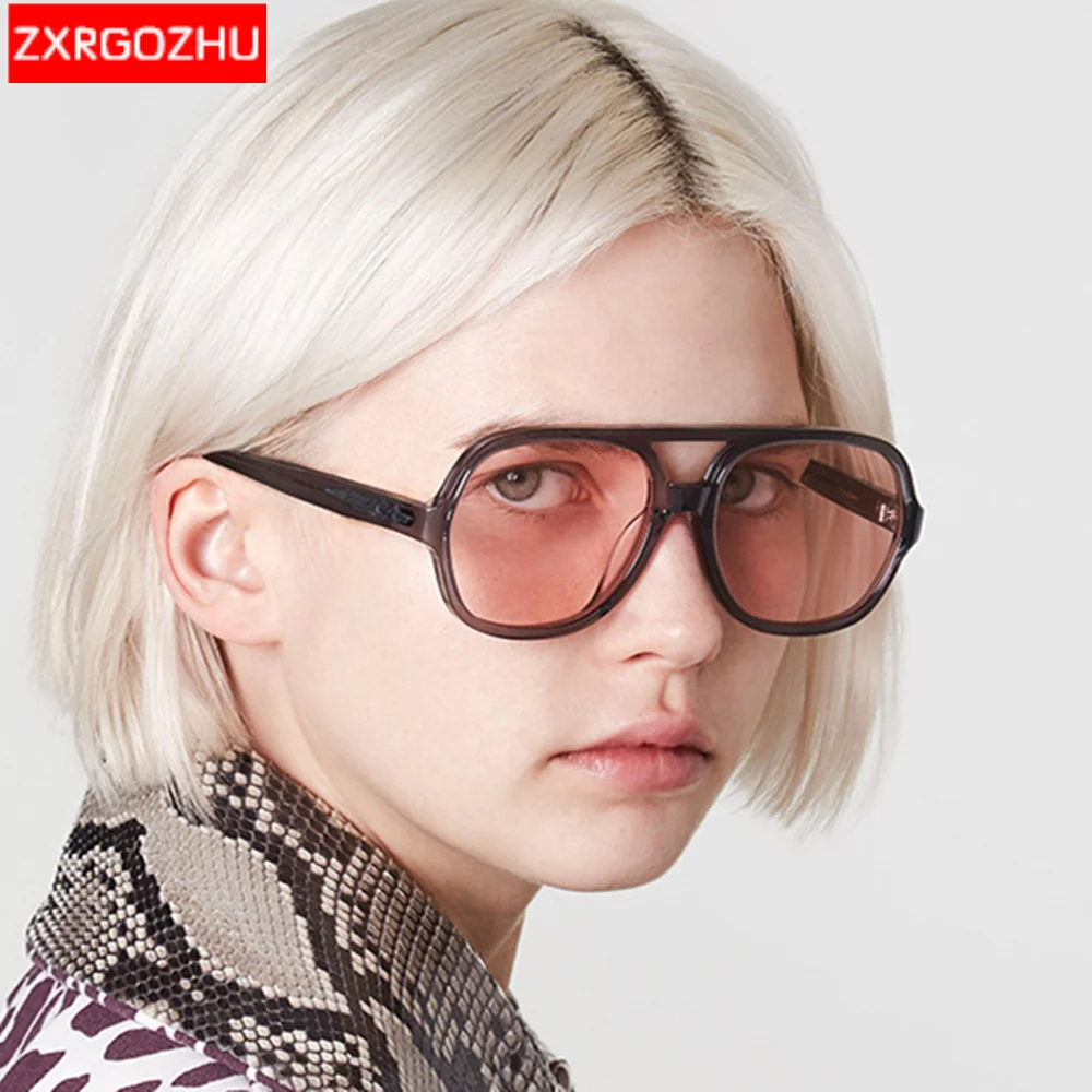 Солнцезащитные очки авиаторы женские с плоским верхом роскошные брендовые