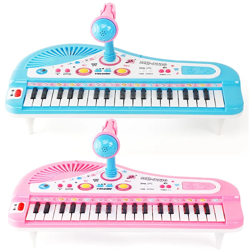 

Детское пианино 37 клавиш, детская электронная клавиатура, пианино, музыкальная игрушка с микрофоном, детская игрушка, музыкальный инструме...