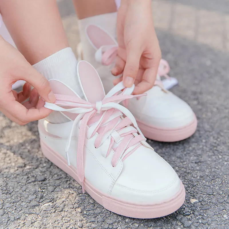 Японские туфли сладкой Лолиты сохраняют тепло зимой обувь для доски кавайные