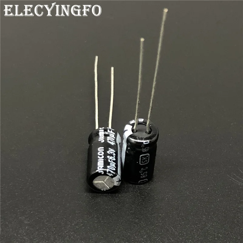 10 шт./100 шт. 470 мкФ 6.3V470uf JAMICON SK Series 6.3x11mm высокое качество 6.3V470uF Алюминий