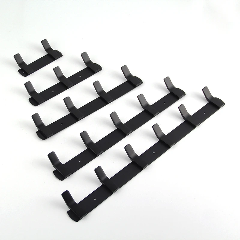 Черный многофункциональный крючок для ванной комнаты 5 полотенцесушитель