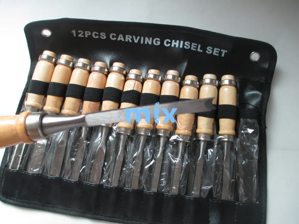 

Fixmee High quality 12 Pcs wood Carving Chisel Tool set, carpenter tools, graving knife