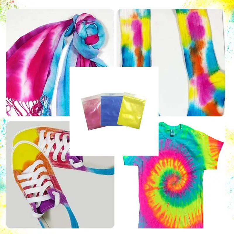 Краситель для галстука, сделай сам, одежда, граффити, ткань, текстильная краска, цветная яркая одежда, краситель для галстука, набор для окра...