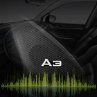 10 шт. 3D алюминиевый динамик стерео динамик значок эмблема наклейка для Audi A3 8p 8v 8l аксессуары для автомобиля Стайлинг