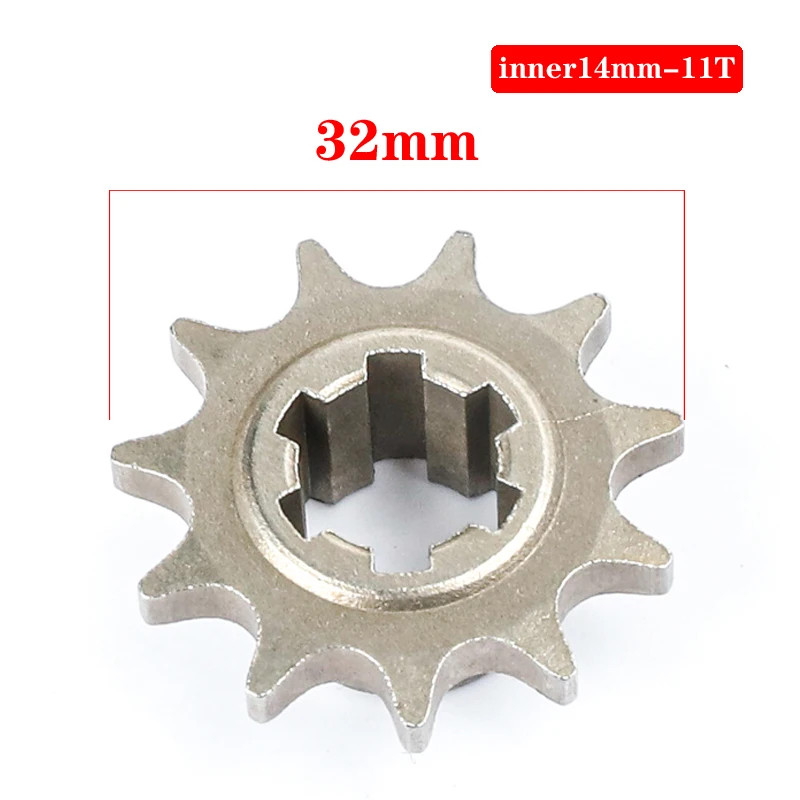 

Передняя шестеренка 47cc 49cc Minimoto T8F 11T 13T 14T 17T 20T цепная Звездочка металлическая для ATV велосипеда мопеда скутера