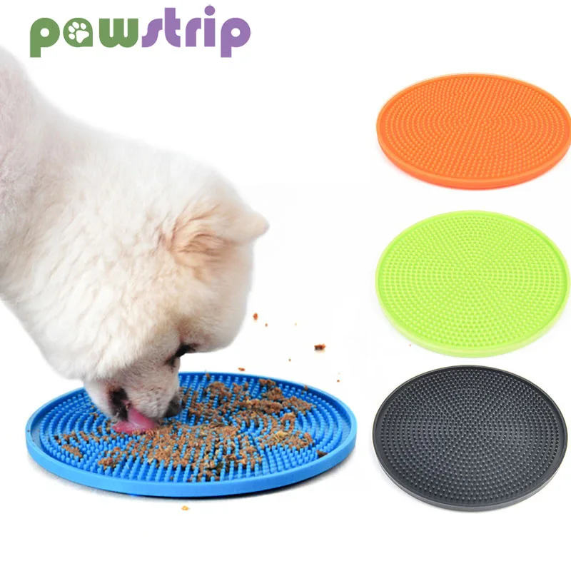 

Pet Dog Feeding Lick Mat Silicone Dogs Feeder Bowl Puppy Slow Food Bowls Treat Dispensing Pad for Small Dogs Cats Pet Supplies