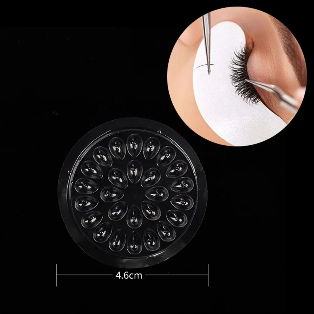 100 шт. пластиковый держатель для клея ресниц цветочный одноразовый контейнер