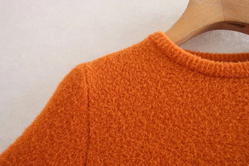 Увядшие зимние свитера для женщин pull femme английский стиль офисные женские элегантные многоцветные Простые короткие свитера женские пуловеры Топ