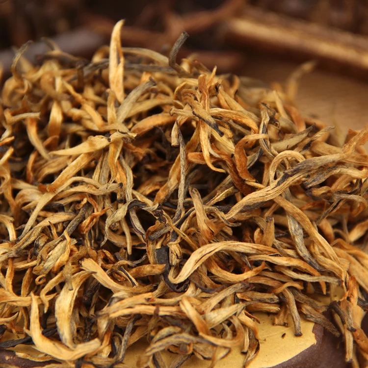 Китайский чай Cha Dianhong с золотыми бутонами Red Rhyme Jin Ya Black CN Tea натуральный 70