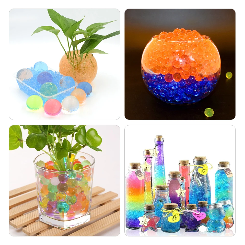 

Colourful Water Crystal Mud Growing Balls Beads For Spa Refill Kids Toys Plants Flowers Vase Filler Home Party Potted Decoration