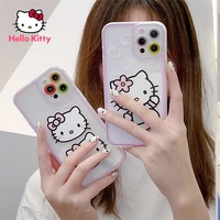 hello kitty for iphone 78pxxrxsxsmax1112pro silicone transparent cartoon soft case suitable for girls