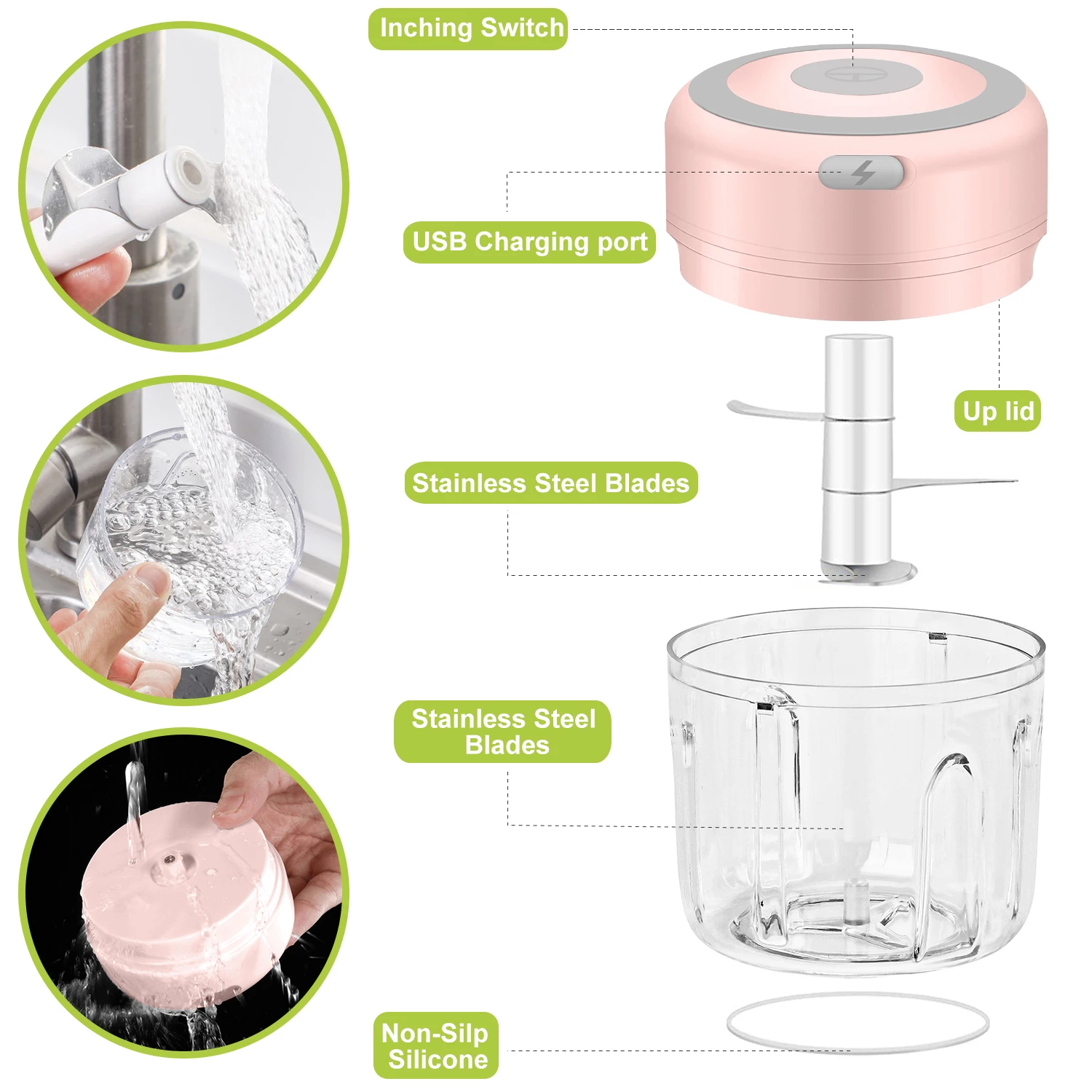 100/250 мл Usb электрическая давилка чеснока чеснок Пресс овощ перец чили мясо