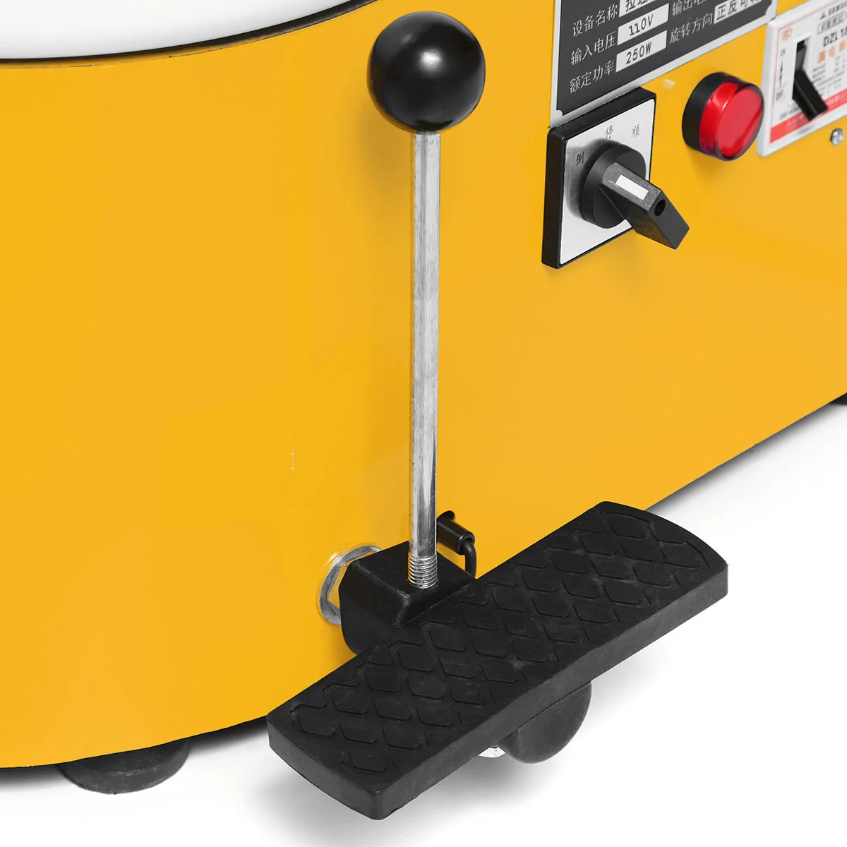 M&aacute;quina formadora de cer&aacute;mica el&eacute;ctrica de 110V, rueda de cer&aacute;mica de 235mm, herramienta de arcilla, Pedal de pie, artesan&iacute;a de arte, trabajo de cer&aacute;mica-4