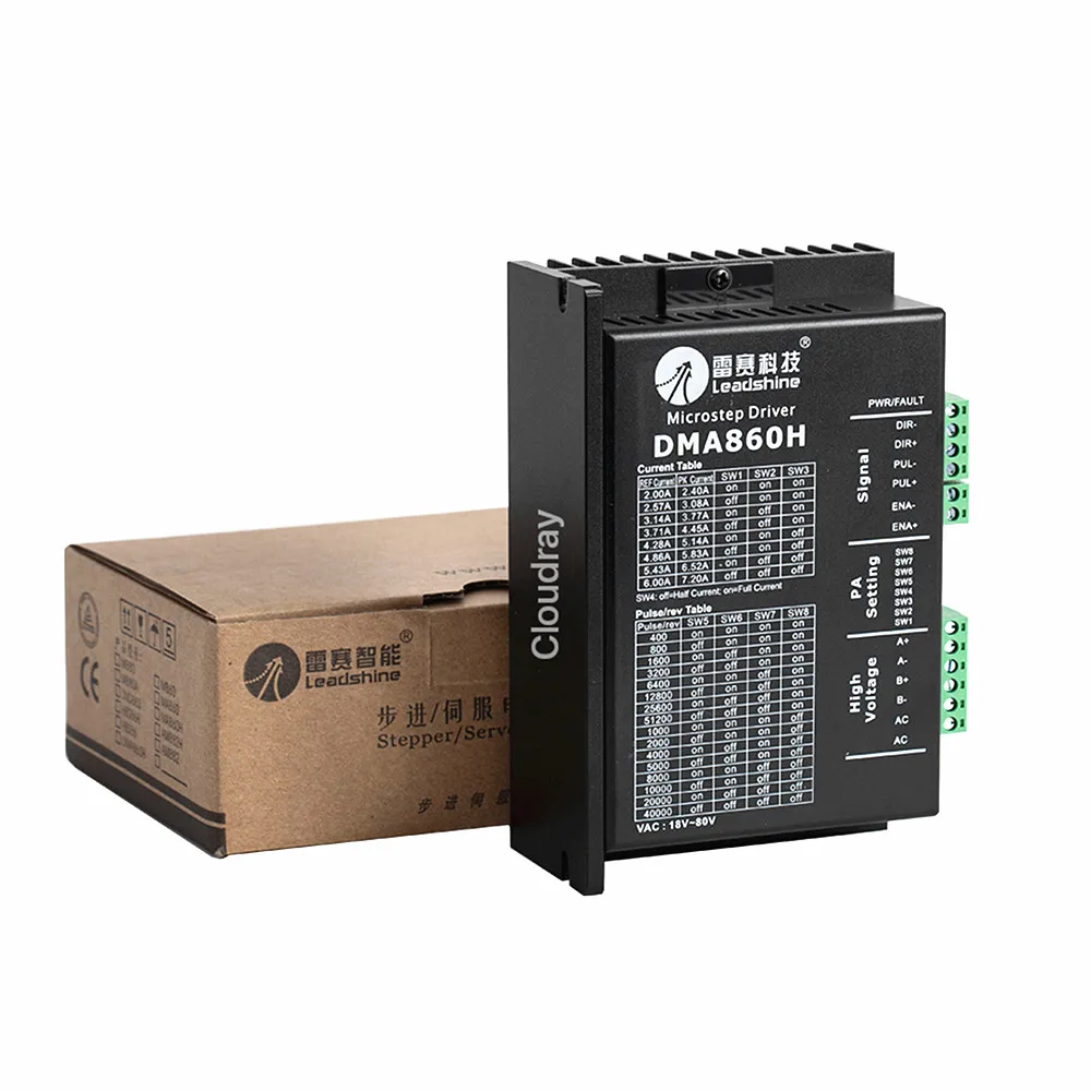 2 шт. контроллер шагового двигателя Leadshine DMA860H 2-фазный цифровой Драйвер 7.2A MA860