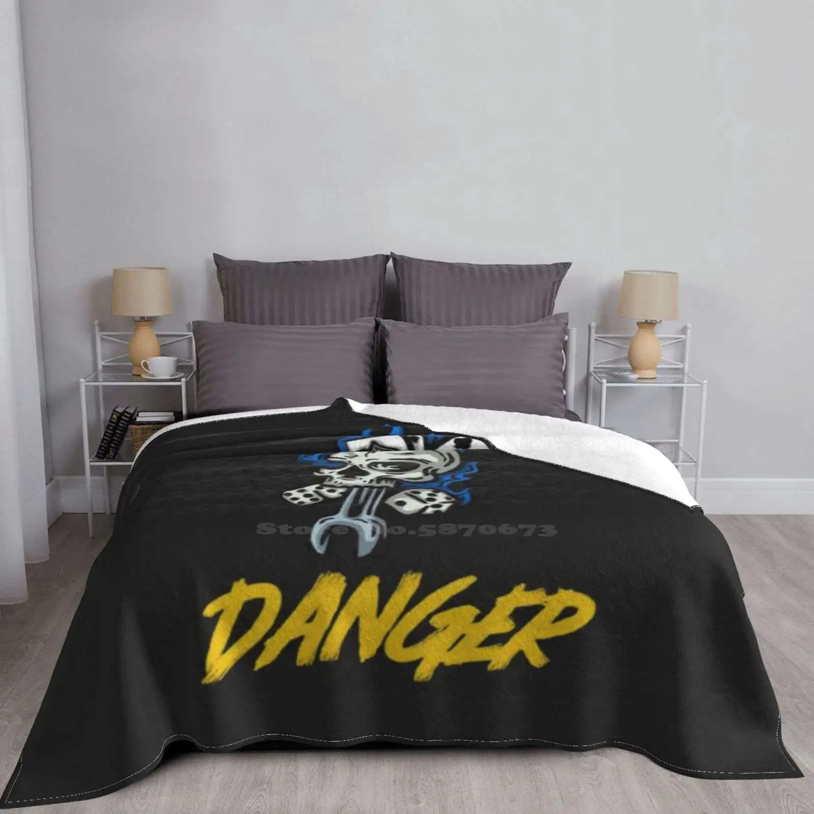 Новый принт огненного черепа по низкой цене новинка модное мягкое теплое одеяло