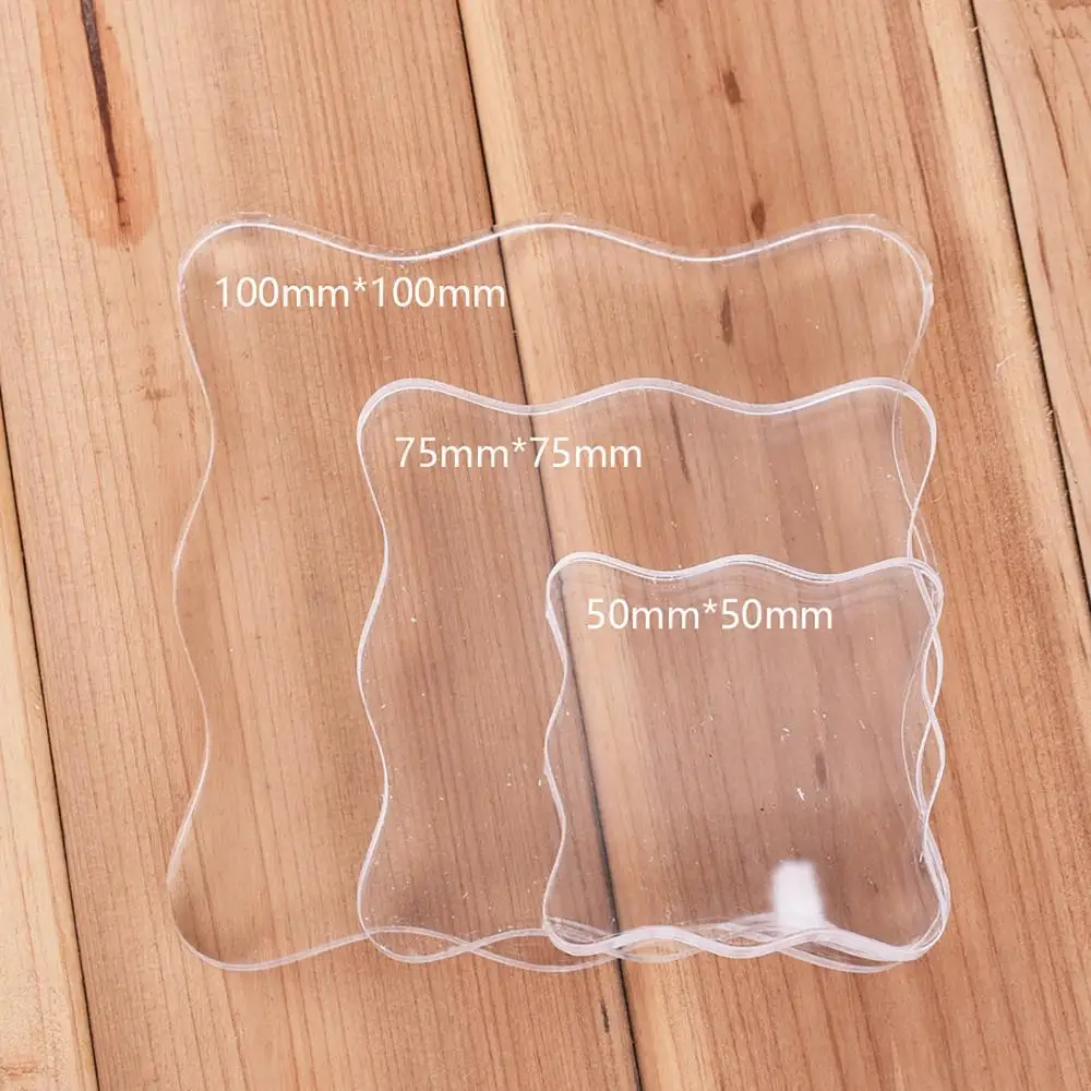 Прозрачный акриловый блок для прозрачного штампа сделай сам