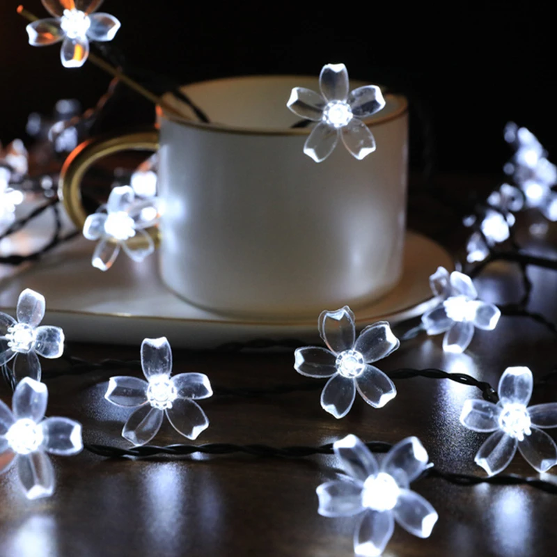 1 м/2 м/3 м светодиодная гирлянда персикового цвета сказочный сад персиковый цвет